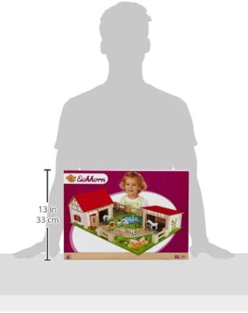 eichhorn wooden toy farm set