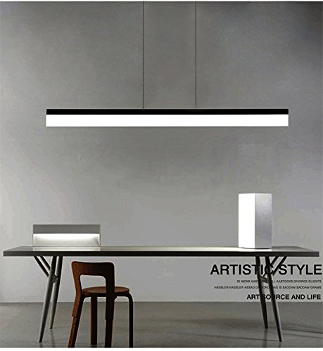 ART LAMPS Moderne Büro LED Acryl Mit Streifen Anhänger Kronleuchter