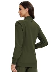 COZYFIT Scrub Jackets for Woman, Zip Front Nurse