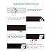 Chalkboard Paper Roll,OJA Vinyl Blackboard Wall Sticker Easy Erase Non-toxic Environmental Protection Advanced Chalk Board Decals with 5 Chalks