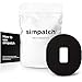 SIMPATCH Adhesive Patch for Dexcom - Pack of 25 - Multiple Colors Available (Black)