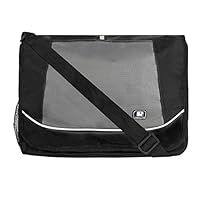 SumacLife Messenger Bag fits Tablets and Laptops up to 15.6 inch (Black)