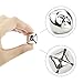 Outuxed 100Pcs 1 Inch Silver Jingle Bells Christmas Craft Bells for Festival Decoration with 20m Red Cord