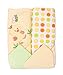 Spasilk Hooded Terry Bath Towel with Washcloths, Yellow Duck, 2-Count