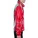 Mjb2c-Michael Jackson Costume Beat it Metal Zipper Leather Jacket/Red/XXX-Large