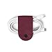 Twelve South CableSnap | 3pk, Leather cable organizers, marsala