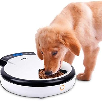 Automatic Pet Feeder Dog Cat 5 Meals Programmable Digital Timer