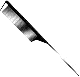 CCLKHY Black Carbon Fiber Pin Tail Comb Anti Static Parting Teasing Comb All view 1