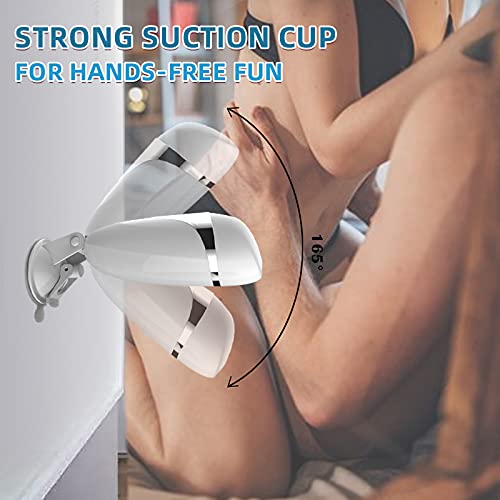 Vibrating Male Masturbator Cup, Edan\'s Secret Electric Handsfree Stroker Sex Toy with Base, 10 Vibration Modes for Men, Sexy Moan, 3D Realistic Vagina, Penis Tranning Adult, Waterproof