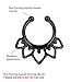 BodyJ4You Black Tribal Hearts Non-Pierced Clip On Septum Hanger
