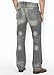 Slim Bootcut Men's Jeans - Faded and Ripped Denim Jean - Soft Comfort