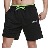 CENFOR Men’s 7″ Athletic Workout Shorts with Pockets Drawstring Quick Dry Breathable Active Training Shorts 3 Piece Set