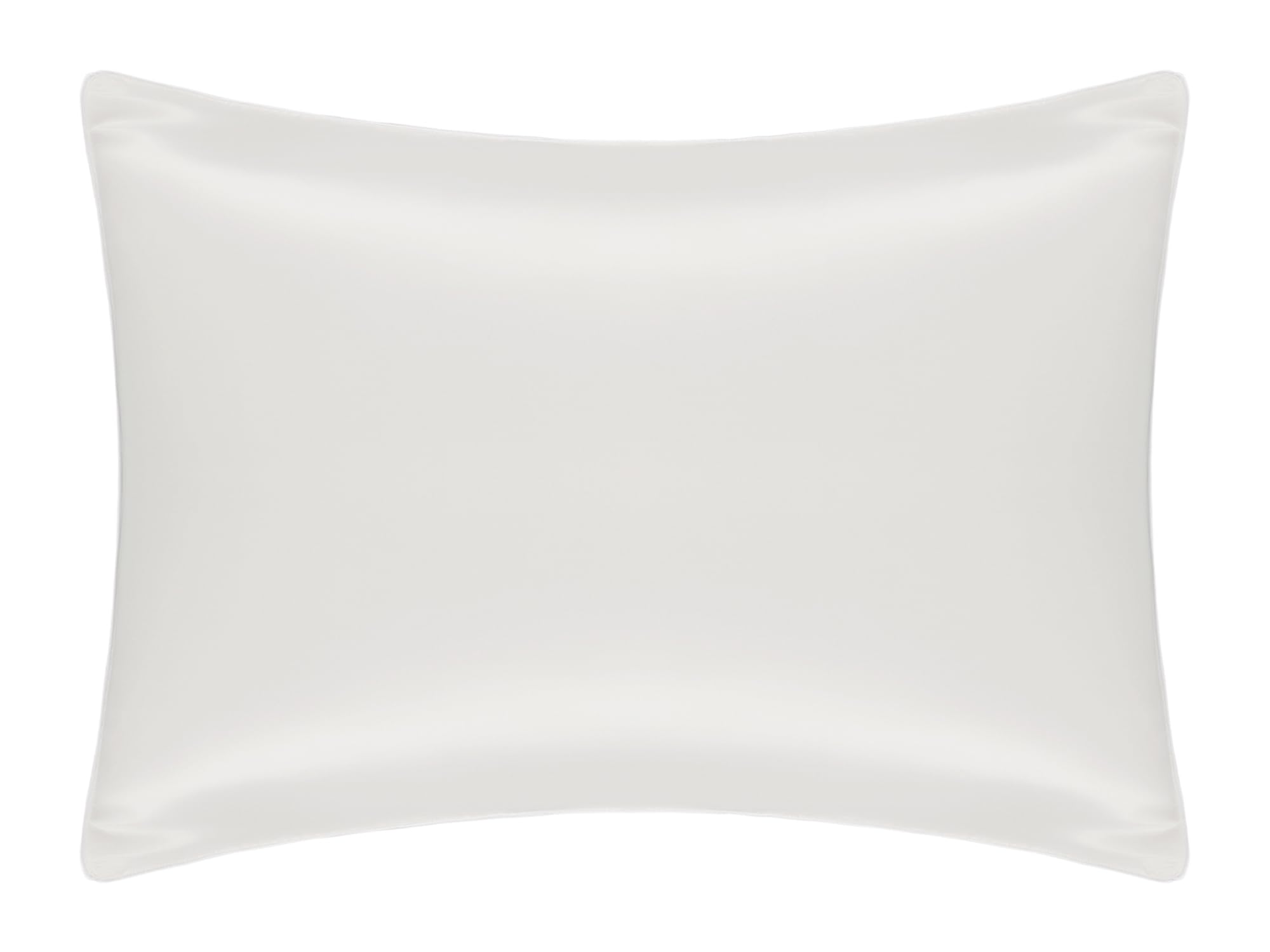 uxcell Silk Pillowcase for Hair and Skin Standard Set of 1 Soft and Smooth with Envelope Closure, Gifts for Mother White Queen (51x76cm)