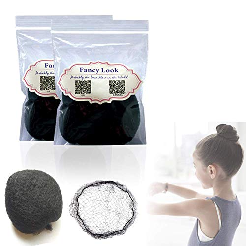 8" Hair Nets Invisible Pack of 20pcs Elastic Edge Mesh Fancy Look Hair (BL8"-20)