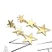 Jovono Boho Long Drop Earrings Gold Star Dangle Earrings for Women and Girls (Set-2)