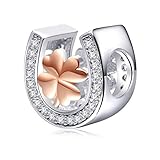 Sambaah Sterling Silver Horseshoe Lucky Charms-Rose