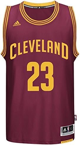 Mens Lebron 2016 New James 2016 Swingman Jersey Red Medium