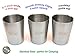 8oz Stainless Steel Double Wall Kids Cups with Smooth Rim - 3 Cups