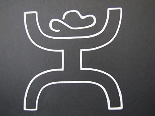 00334, HOOEY, WITH COWBOY HAT, WHITE, 5 X 5