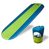 BeCamp Premium EXTRA WIDE AND LONG Sleeping Pad Self Inlfating Camping Pad Wide and Comfortable Compact and Convenient Ideal for Backpacking and Outdoors Sleeping