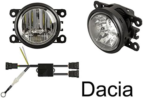 Euralight LED Daytime Running Lights + LED Fog Light Foglight 90 mm with E-Mark eintragungsfrei.