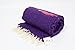 Open Road Goods Yoga Blanket - Thick Mexican Thunderbird Blanket - Handmade and Made for Yoga! (Dark Purple)