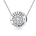 WOSTU 925 Sterling Silver Family Forever Bead Charms fit Charm Bracelets Cubic Zirconia Pendant Charms