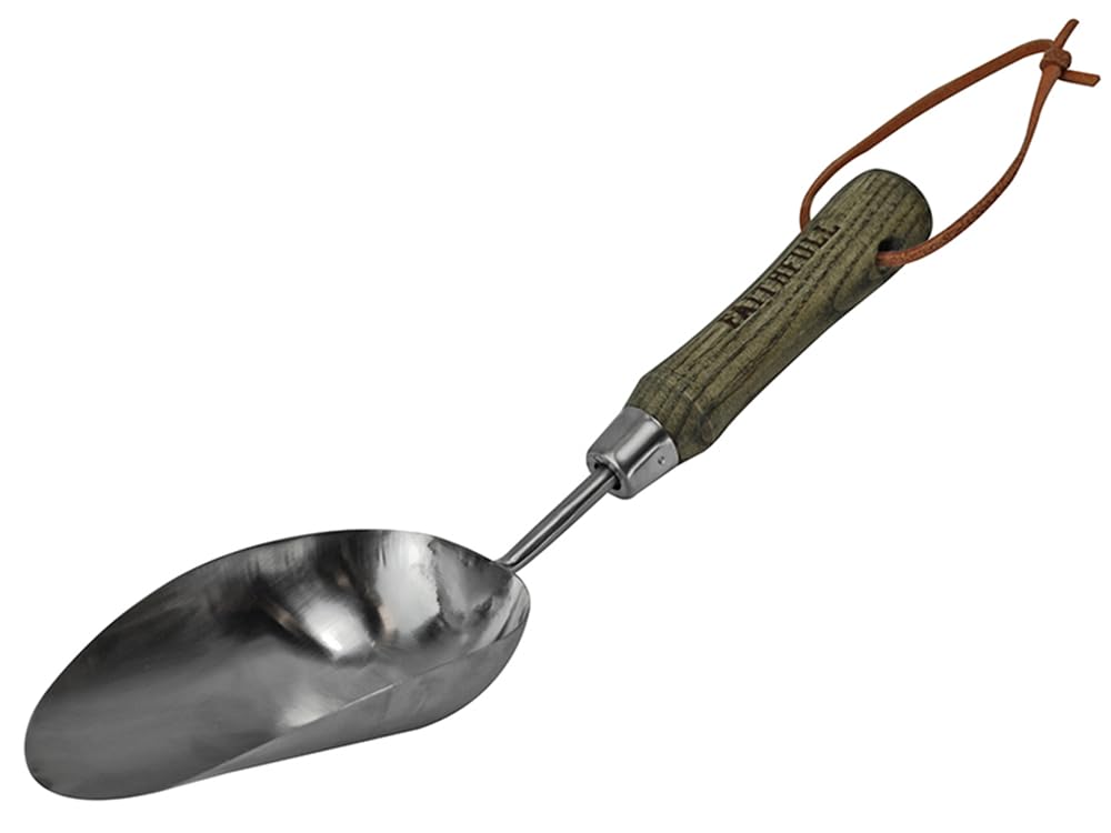 Faithfull Prestige Stainless Steel Hand Potting Scoop Ash Handle