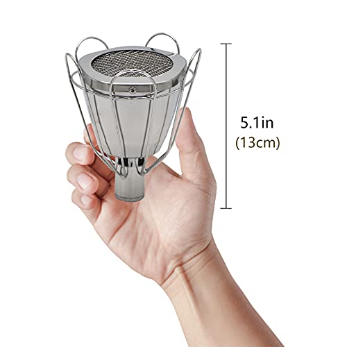 Stainless Steel Culinary Torch Attachment, Pro Grade, Handheld Broiler, Perfect for Sous Vide