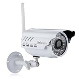 LESHP Wireless WIFI Security Camera Bullet IP Camera HD 1280P Home Surveillance with Night Vision Waterproof Outdoor