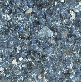 10lbs 1/4" Pacific Blue Fire glass