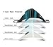 Mask Washable Cotton Mouth Masks with Valve Replaceable Filter (One Mask + 2 Filters) Activated Carbon Dustproof/Dust Mask - Pollen Allergy, PM2.5, Running, Cycling, Outdoor Activities - Women Grey