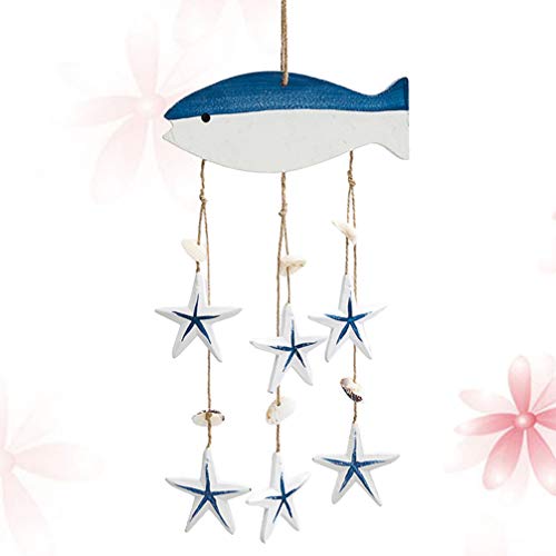 NUOBESTY Nautische Ornamenten Houten Wind Klokken Decoratieve Windgong Nautische Wand Decor Voor de Kinderkamer… - Image 6