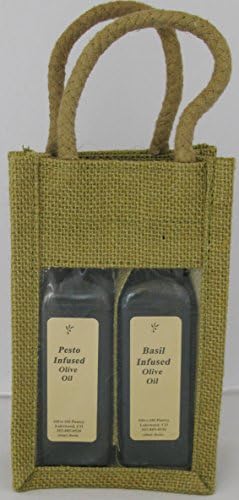 Olive Oil Pantry Flavor Infused Olive Oil and Balsamic Vinegar Gift Set (Pesto and Basil Olive Oils)
