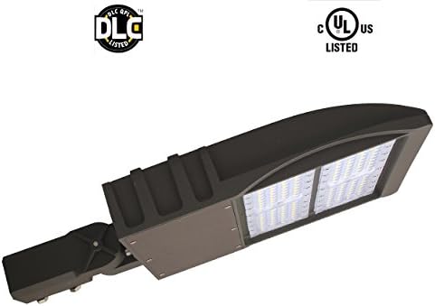 480V 150W High Voltage LED Shoebox Lights, LED Parking Lot Lighting, AC 200-480V LED Pole Area Lights, 450W MH/HPS Equiv, 5000K, Surge Protection Included, DLC UL Approved
