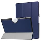 Acer Iconia Tab 10 B3-A40 Case, Pasonomi Ultra Slim Lightweight PU Leather Folio Case Stand Cover for New Acer Iconia Tab 10 B3-A40 Tablet (Dark Blue)
