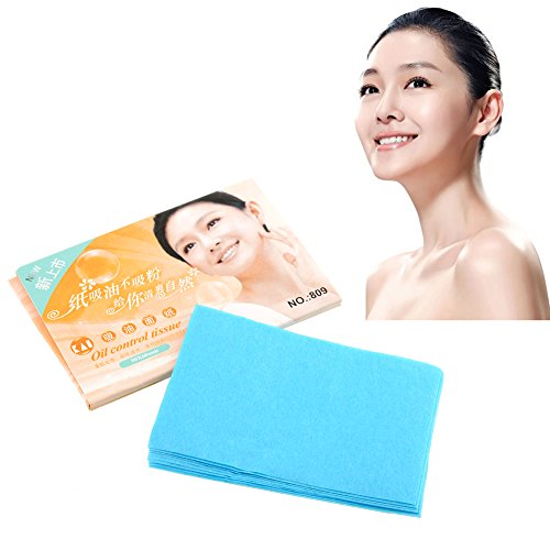 MSmask Facial Oil Absorbing Tissue Portable Oil Control Absorbing Tissue Absorption Film Makeup Blotting