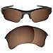 Dynamix Polarized Replacement Lenses for Oakley Flak Jacket XLJ | Easy To Install | Fit Perfectly | Earth Brown