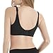 Women's Maternity Nursing Breastfeeding Bra with No Underwire Black Medium