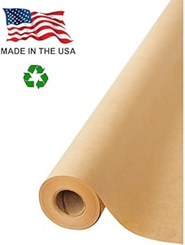 Made In Usa Brown Kraft Paper Jumbo Roll 30 X 1200 100ft Ideal For Gift Wrapping Art Craft Postal Packing Shipping Floor Protection