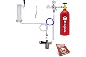 Kegco BF STCK-5T Standard Tower Kegerator Conversion Kit with 5 lb Co2 Tank, Standard