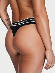 Victoria's Secret Cotton Logo Thong Panty