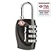 1 Pack TSA Approved Luggage Locks for Travel Safety, Small 4 Digit Combination Padlocks for Suitcases, Lockers & Bags