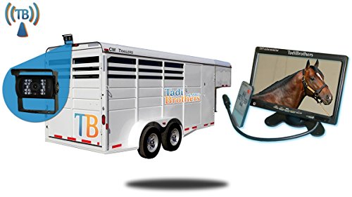 TadiBrothers 7 Inch Horse Trailer Monitor with Wireless Mounted Backup Camera