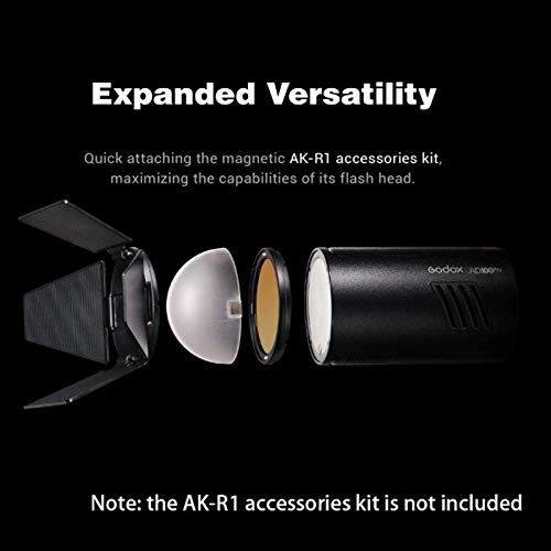 Godox Flash AD100Pro AD100 Pro Strobe Light Photography, 100Ws 2.4G