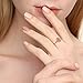 Esberry S925 Sterling Silver Rings Rose Open Ring 3D Rose Shape Adjustable Ring Jewelry for Women and Girls (Rose Gold, 9.25)