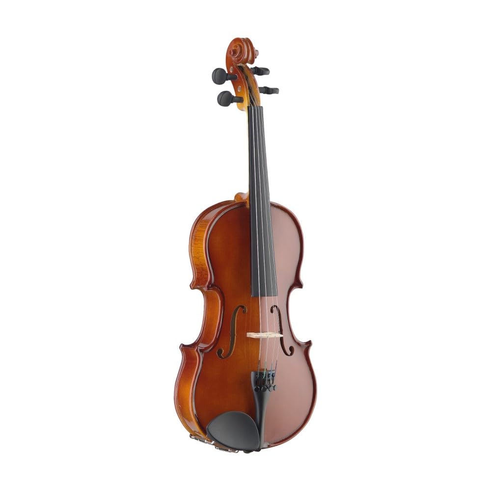Stagg Three Quarter Size 3/4 Acoustic Solid Wood Violin Set for Beginners, Students, Professionals & Adults, Included Bow and Softcase