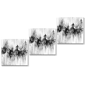 3 Piece Canvas Wall Art Abstract Color Canvas Prints Home Artwork Decoration for Living Room,Bedroom - 12"x12"x3 Panels