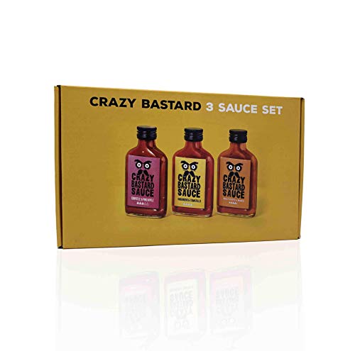Crazy Bastard Sauce - Bestseller Set - Hot Barbecue Sauce met Chipotle, Habanero en Bhut jolokia "Ghost Pepper" (3 x 100 ml) - Afbeelding 7