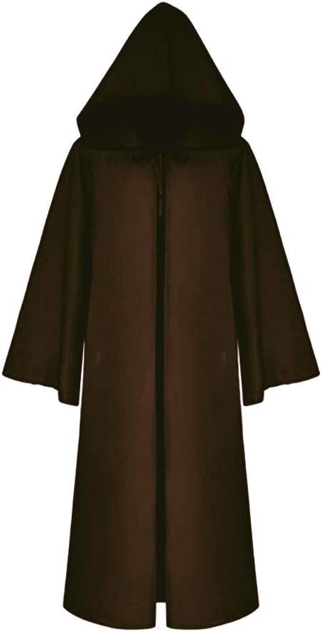 Cos2be Medieval Priest Monk Robe-Hooded Cap Cloak